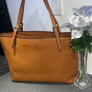 Tory Burch Brown Leather Tote